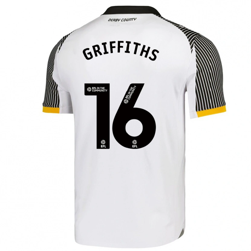 Danxen Kinder Euan Griffiths #16 Weiß Schwarz Heimtrikot Trikot 2025/26 T-Shirt Schweiz