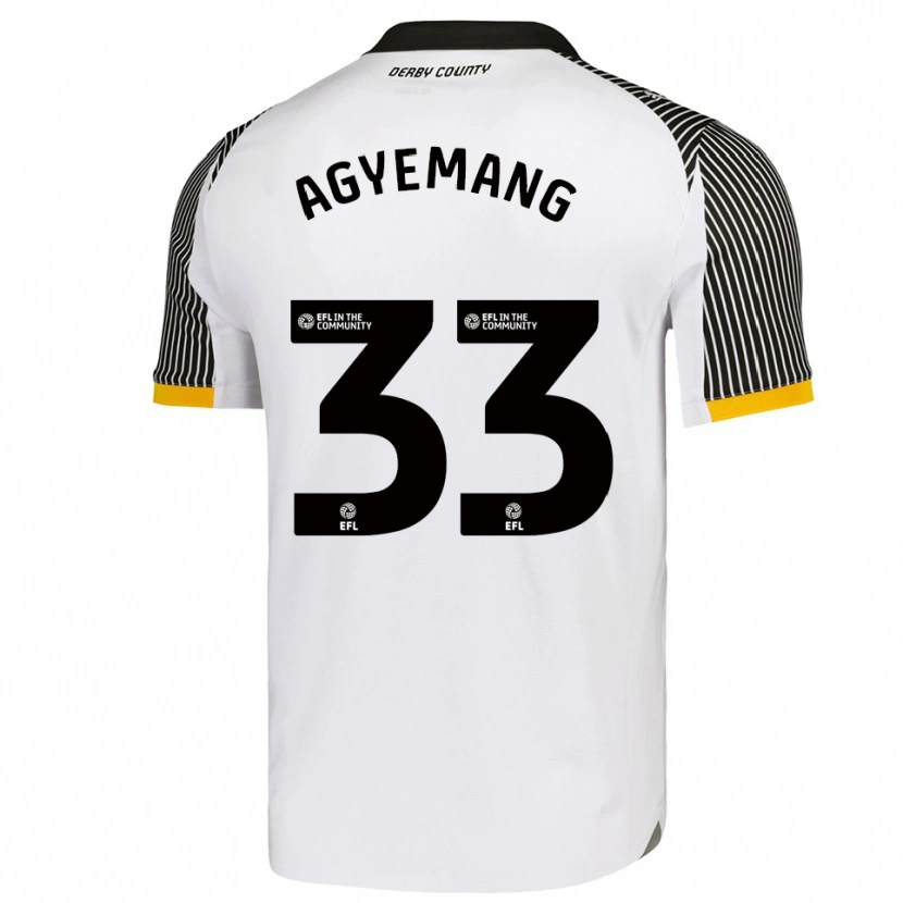 Danxen Kinder Patrick Agyemang #33 Weiß Schwarz Heimtrikot Trikot 2025/26 T-Shirt Schweiz