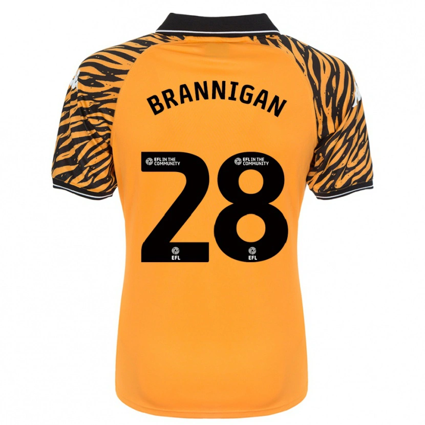 Danxen Kinder Aoife Brannigan #28 Orange Schwarz Heimtrikot Trikot 2025/26 T-Shirt Schweiz