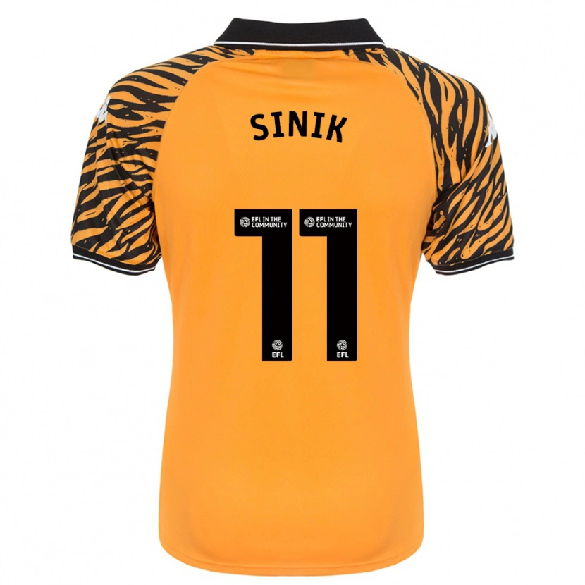 Danxen Kinder Doğukan Sinik #11 Orange Schwarz Heimtrikot Trikot 2025/26 T-Shirt Schweiz