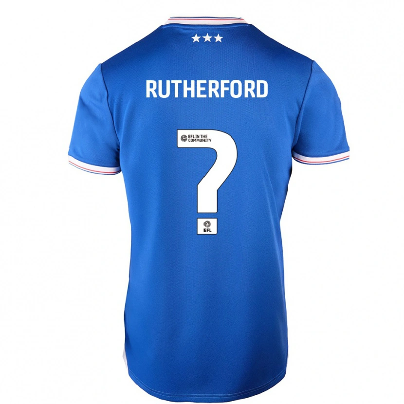 Danxen Kinder Ella Rutherford #0 Blau Weiß Heimtrikot Trikot 2025/26 T-Shirt Schweiz