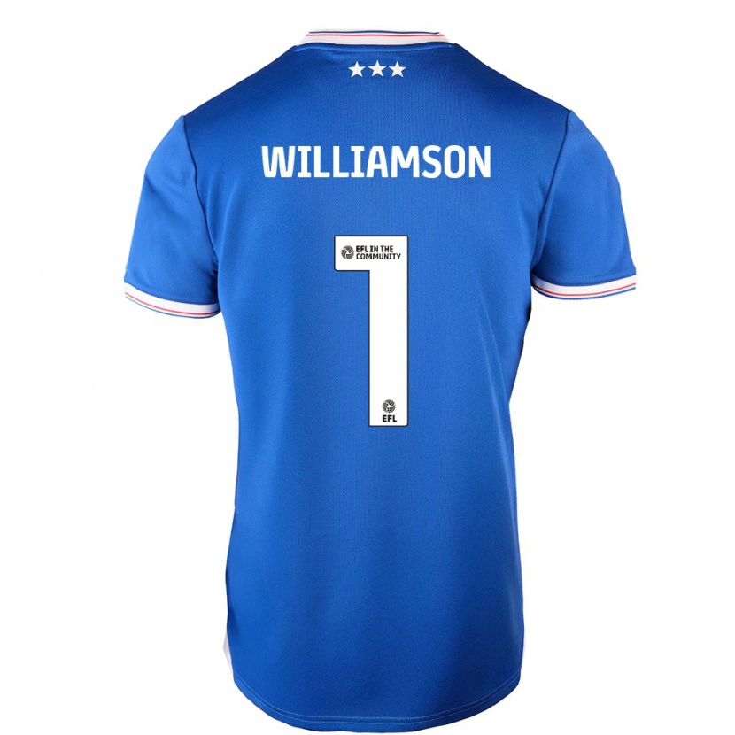 Danxen Kinder Woody Williamson #1 Blau Weiß Heimtrikot Trikot 2025/26 T-Shirt Schweiz