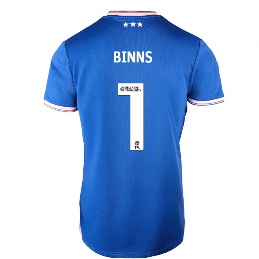 Danxen Kinder Charlie Binns #1 Blau Weiß Heimtrikot Trikot 2025/26 T-Shirt Schweiz