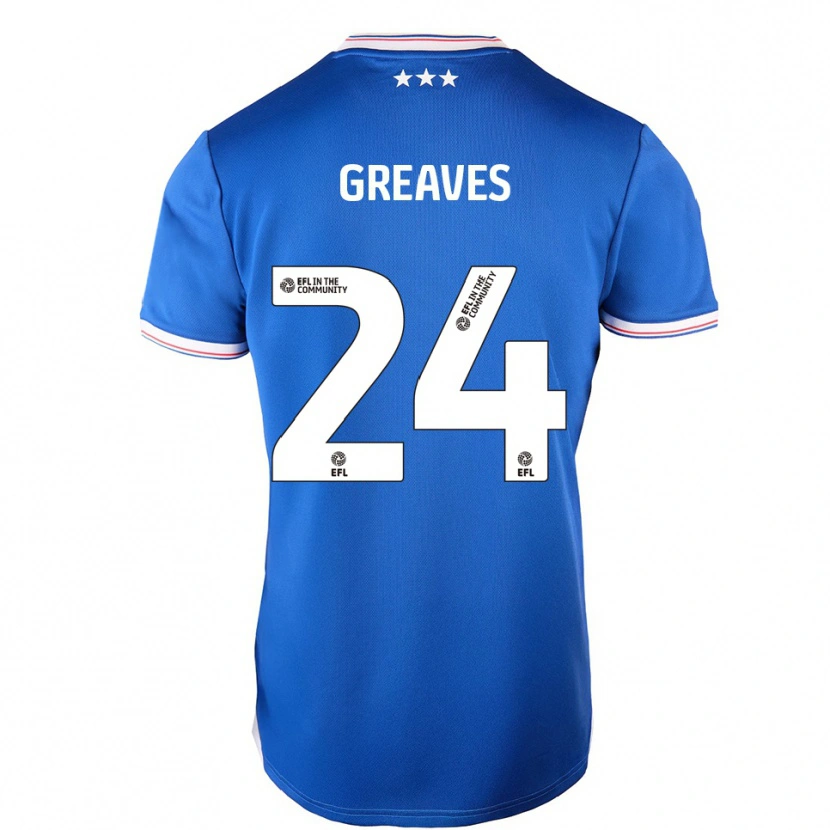 Danxen Kinder Jacob Greaves #24 Blau Weiß Heimtrikot Trikot 2025/26 T-Shirt Schweiz