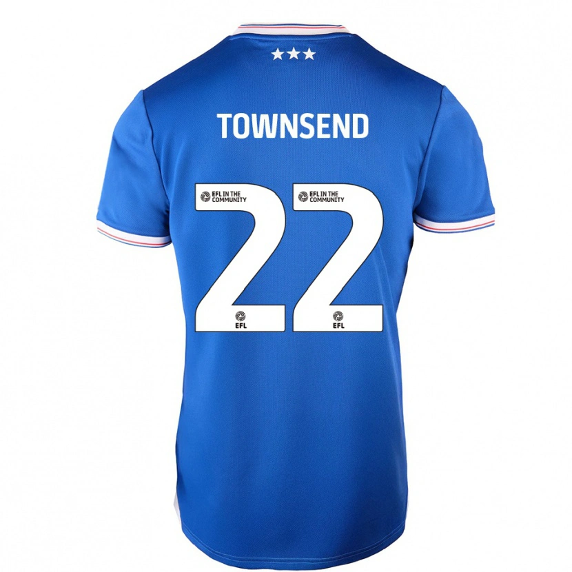 Danxen Kinder Conor Townsend #22 Blau Weiß Heimtrikot Trikot 2025/26 T-Shirt Schweiz