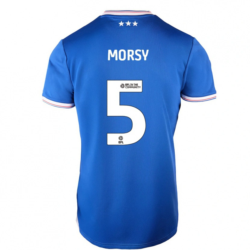 Danxen Kinder Samy Morsy #5 Blau Weiß Heimtrikot Trikot 2025/26 T-Shirt Schweiz