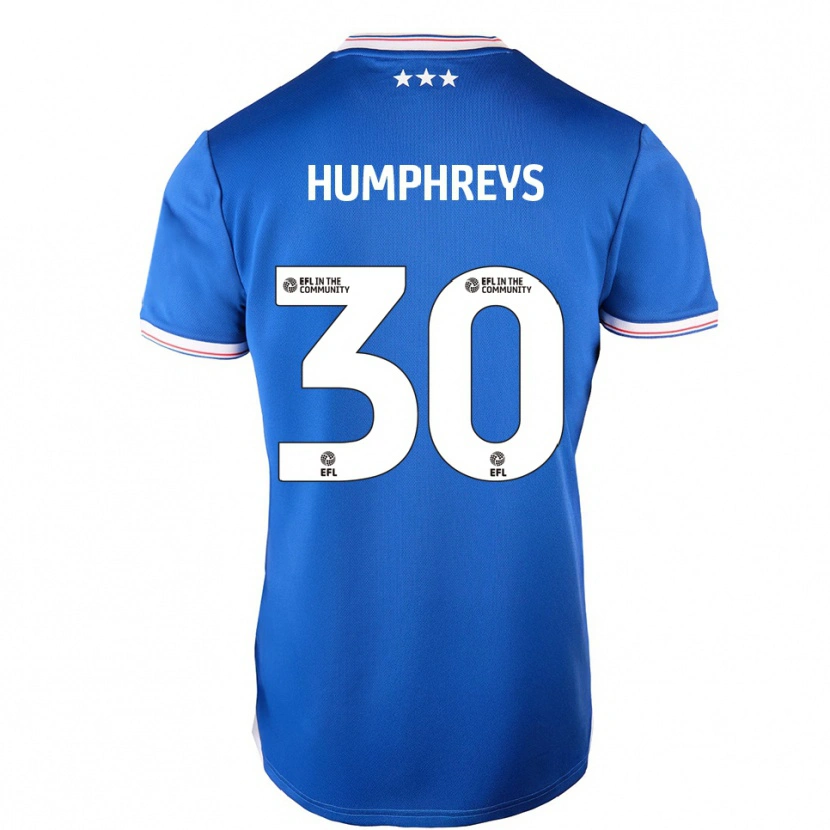 Danxen Kinder Cameron Humphreys #30 Blau Weiß Heimtrikot Trikot 2025/26 T-Shirt Schweiz
