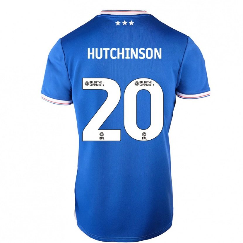 Danxen Kinder Omari Hutchinson #20 Blau Weiß Heimtrikot Trikot 2025/26 T-Shirt Schweiz