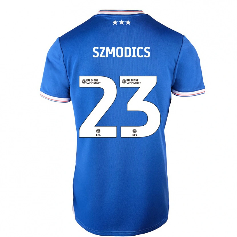 Danxen Kinder Sammie Szmodics #23 Blau Weiß Heimtrikot Trikot 2025/26 T-Shirt Schweiz