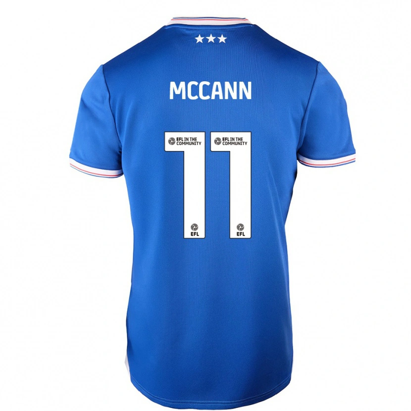 Danxen Kinder Darragh Mccann #11 Blau Weiß Heimtrikot Trikot 2025/26 T-Shirt Schweiz