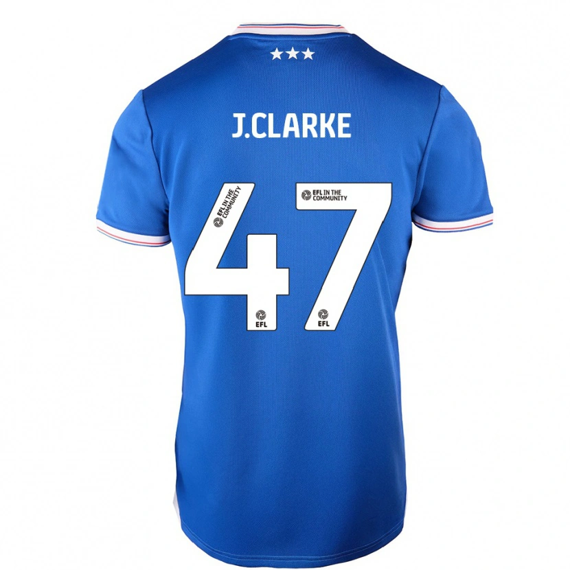Danxen Kinder Jack Clarke #47 Blau Weiß Heimtrikot Trikot 2025/26 T-Shirt Schweiz