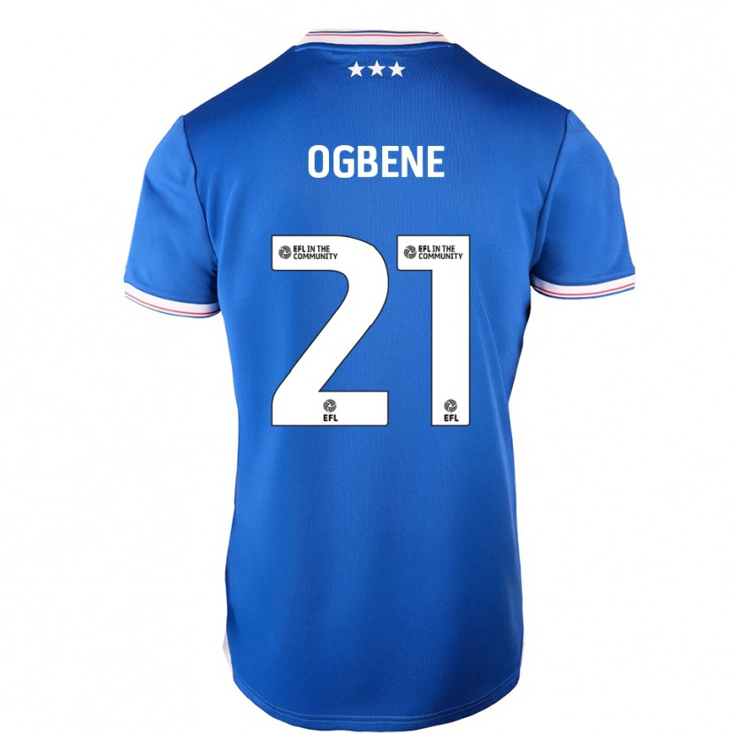 Danxen Kinder Chiedozie Ogbene #21 Blau Weiß Heimtrikot Trikot 2025/26 T-Shirt Schweiz