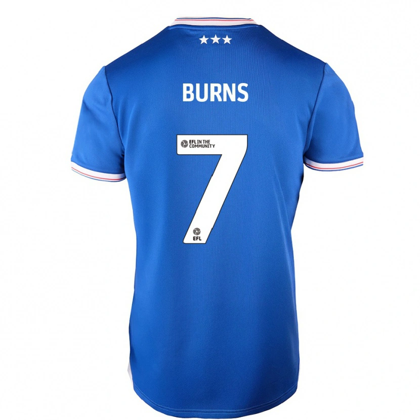 Danxen Kinder Wes Burns #7 Blau Weiß Heimtrikot Trikot 2025/26 T-Shirt Schweiz