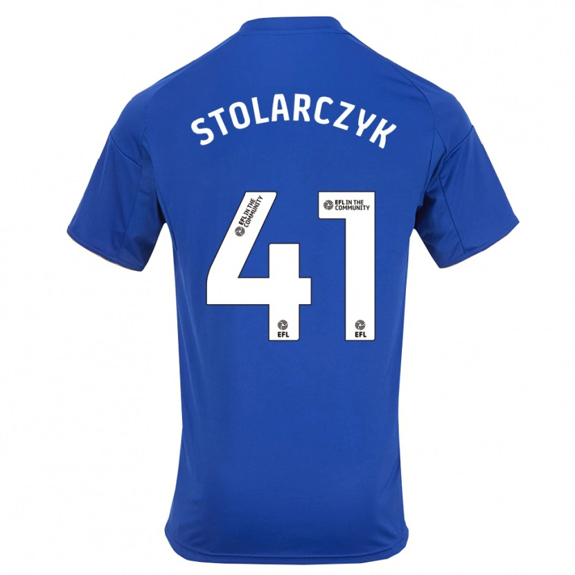 Danxen Kinder Jakub Stolarczyk #41 Blau Gold Heimtrikot Trikot 2025/26 T-Shirt Schweiz