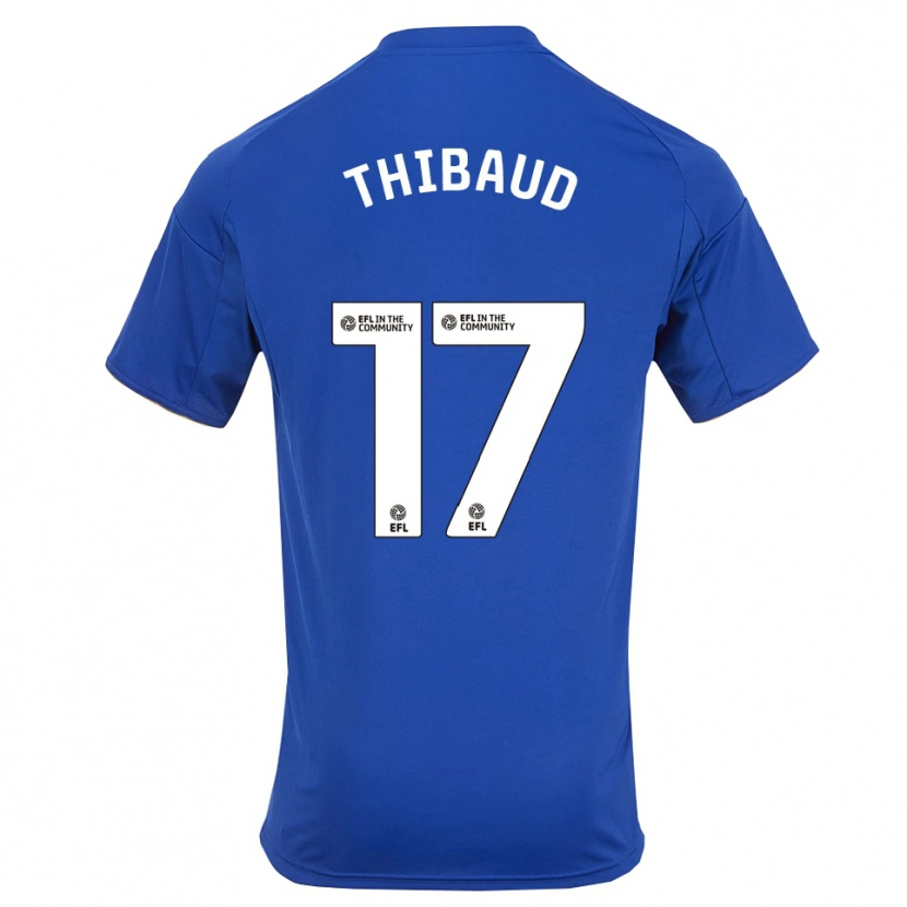Danxen Kinder Julie Thibaud #17 Blau Gold Heimtrikot Trikot 2025/26 T-Shirt Schweiz