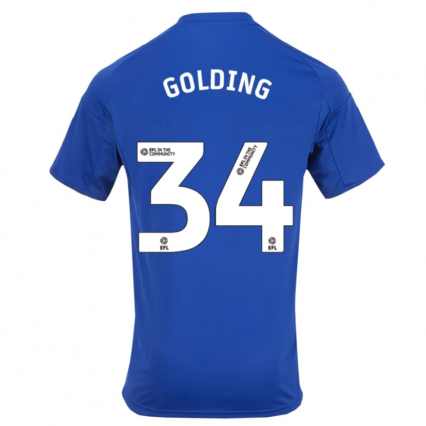 Danxen Kinder Michael Golding #34 Blau Gold Heimtrikot Trikot 2025/26 T-Shirt Schweiz
