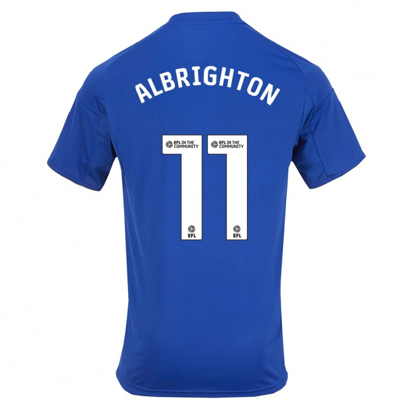 Danxen Kinder Marc Albrighton #11 Blau Gold Heimtrikot Trikot 2025/26 T-Shirt Schweiz