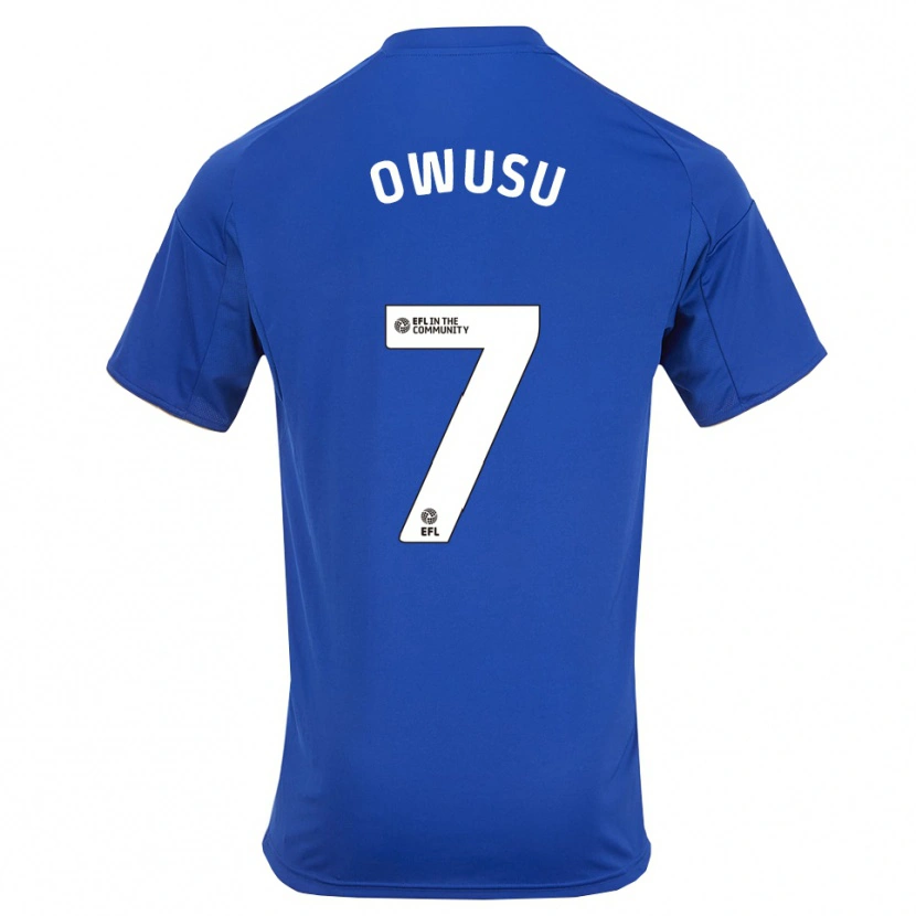 Danxen Kinder Bismark Owusu #7 Blau Gold Heimtrikot Trikot 2025/26 T-Shirt Schweiz