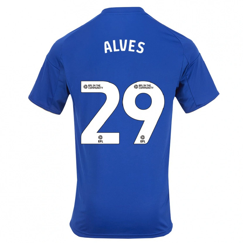 Danxen Kinder Will Alves #29 Blau Gold Heimtrikot Trikot 2025/26 T-Shirt Schweiz