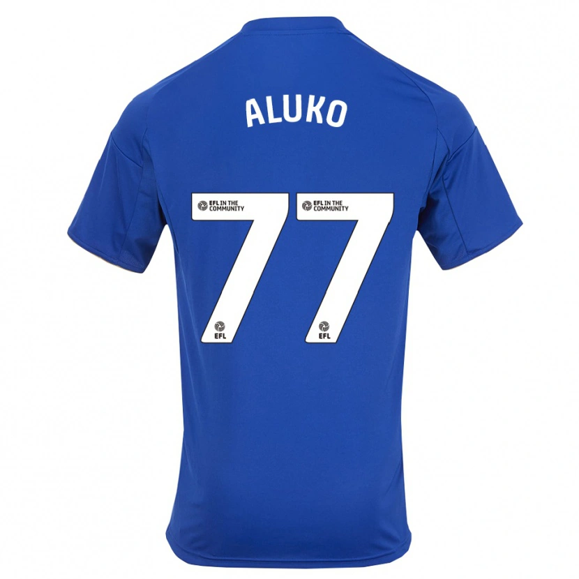 Danxen Kinder Olabade Aluko #77 Blau Gold Heimtrikot Trikot 2025/26 T-Shirt Schweiz