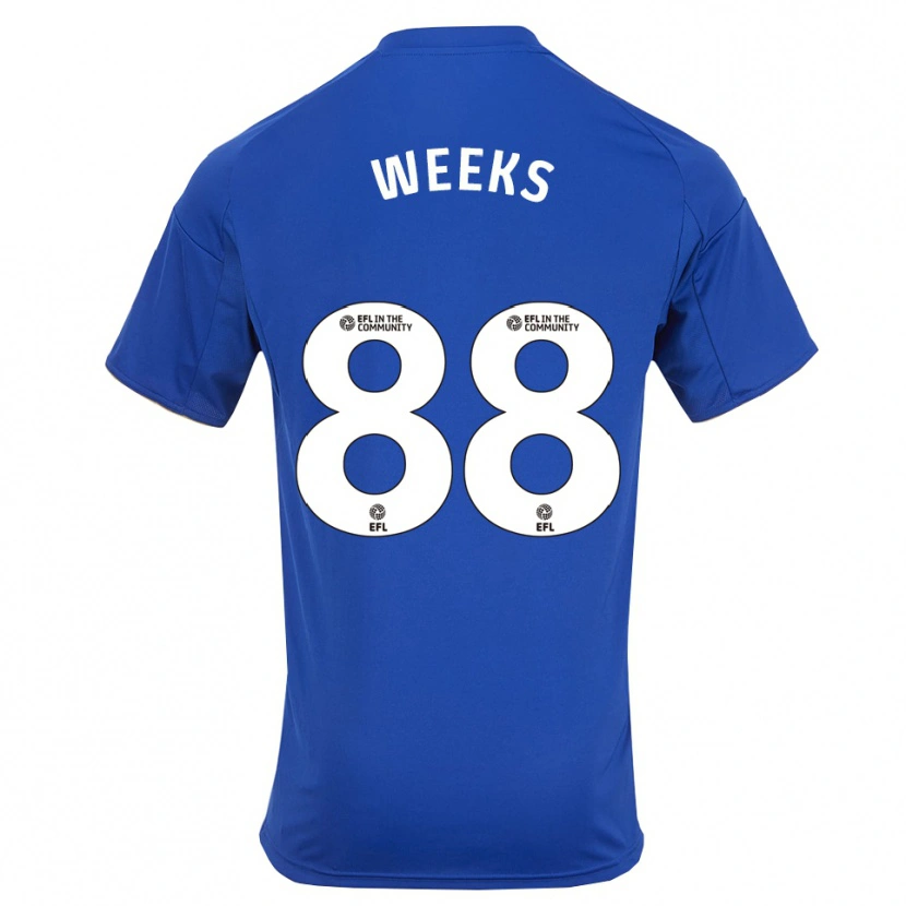 Danxen Kinder Tyler Weeks #88 Blau Gold Heimtrikot Trikot 2025/26 T-Shirt Schweiz