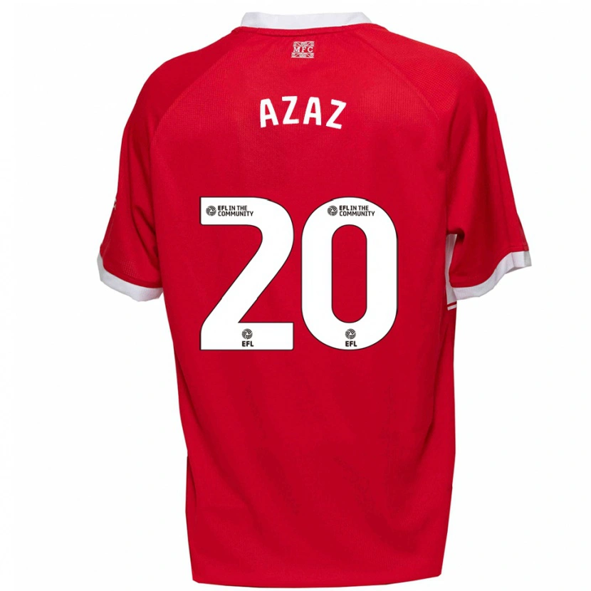 Danxen Kinder Finn Azaz #20 Rot Weiß Heimtrikot Trikot 2025/26 T-Shirt Schweiz