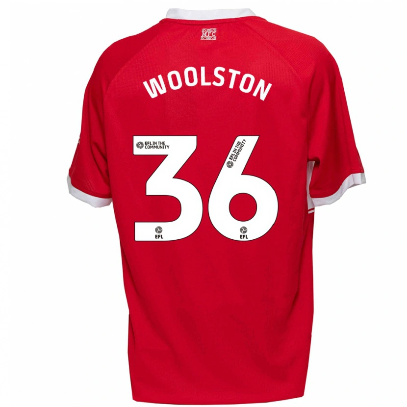 Danxen Kinder Luke Woolston #36 Rot Weiß Heimtrikot Trikot 2025/26 T-Shirt Schweiz