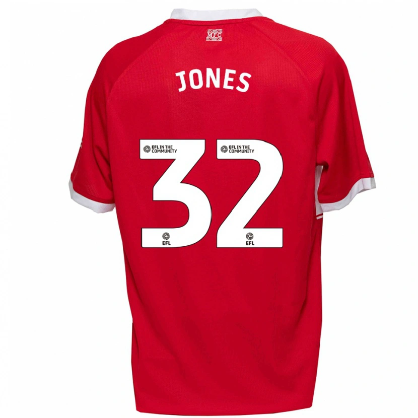 Danxen Kinder Jamie Jones #32 Rot Weiß Heimtrikot Trikot 2025/26 T-Shirt Schweiz