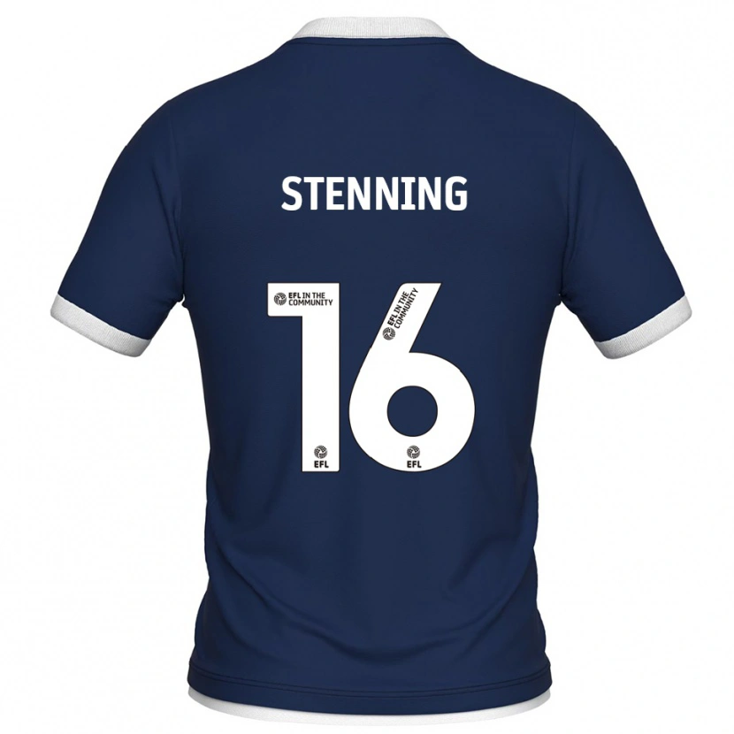 Danxen Kinder Ellie Stenning #16 Marine Weiß Heimtrikot Trikot 2025/26 T-Shirt Schweiz