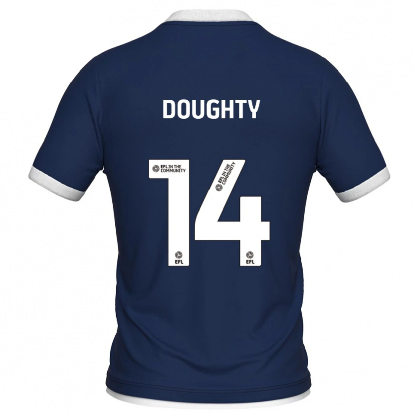 Danxen Kinder Alfie Doughty #14 Marine Weiß Heimtrikot Trikot 2025/26 T-Shirt Schweiz