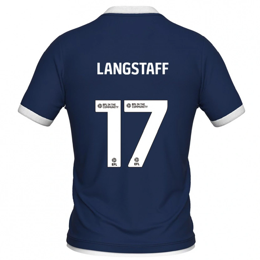 Danxen Kinder Macaulay Langstaff #17 Marine Weiß Heimtrikot Trikot 2025/26 T-Shirt Schweiz