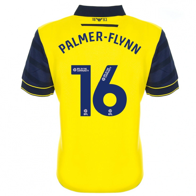 Danxen Kinder Callum Palmer-Flynn #16 Gelb Marine Heimtrikot Trikot 2025/26 T-Shirt Schweiz