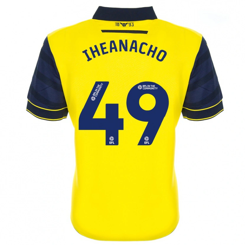 Danxen Kinder Josh Iheanacho #49 Gelb Marine Heimtrikot Trikot 2025/26 T-Shirt Schweiz