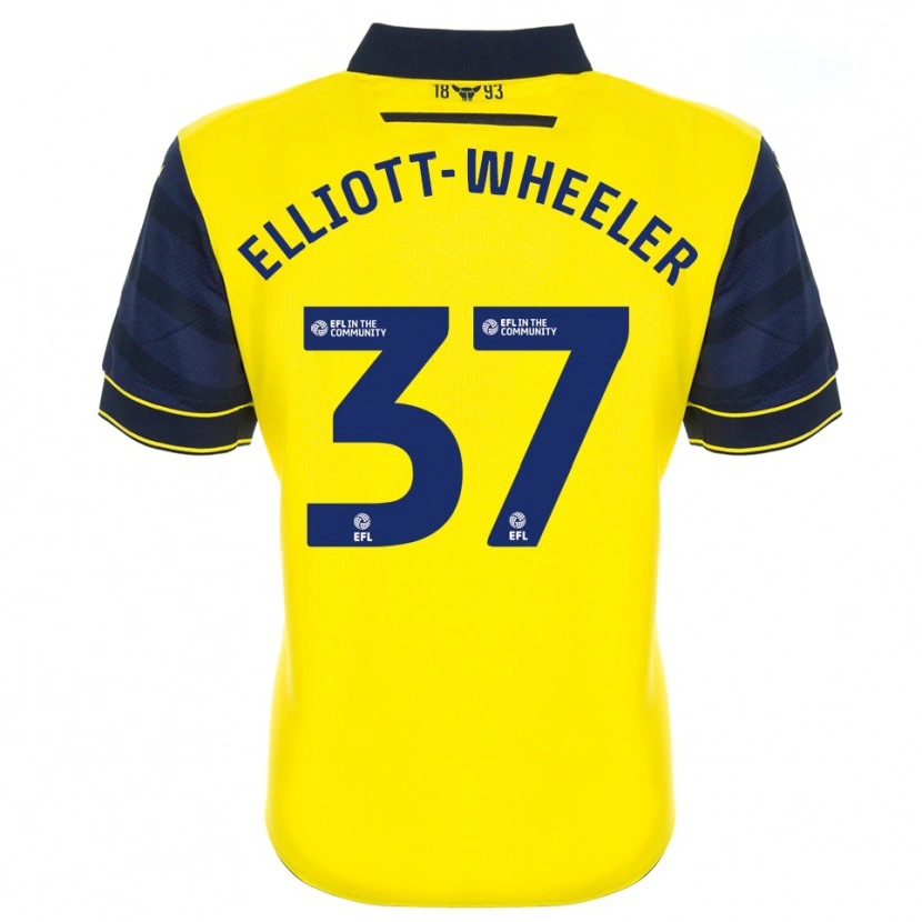 Danxen Kinder Aidan Elliott-Wheeler #37 Gelb Marine Heimtrikot Trikot 2025/26 T-Shirt Schweiz