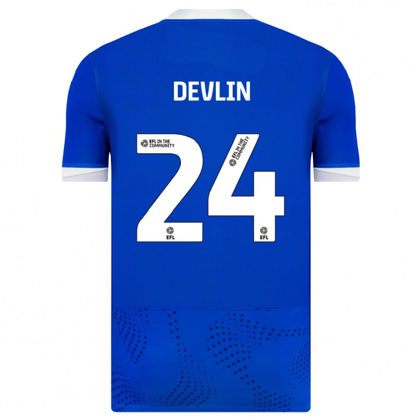 Danxen Kinder Terry Devlin #24 Blau Weiß Heimtrikot Trikot 2025/26 T-Shirt Schweiz