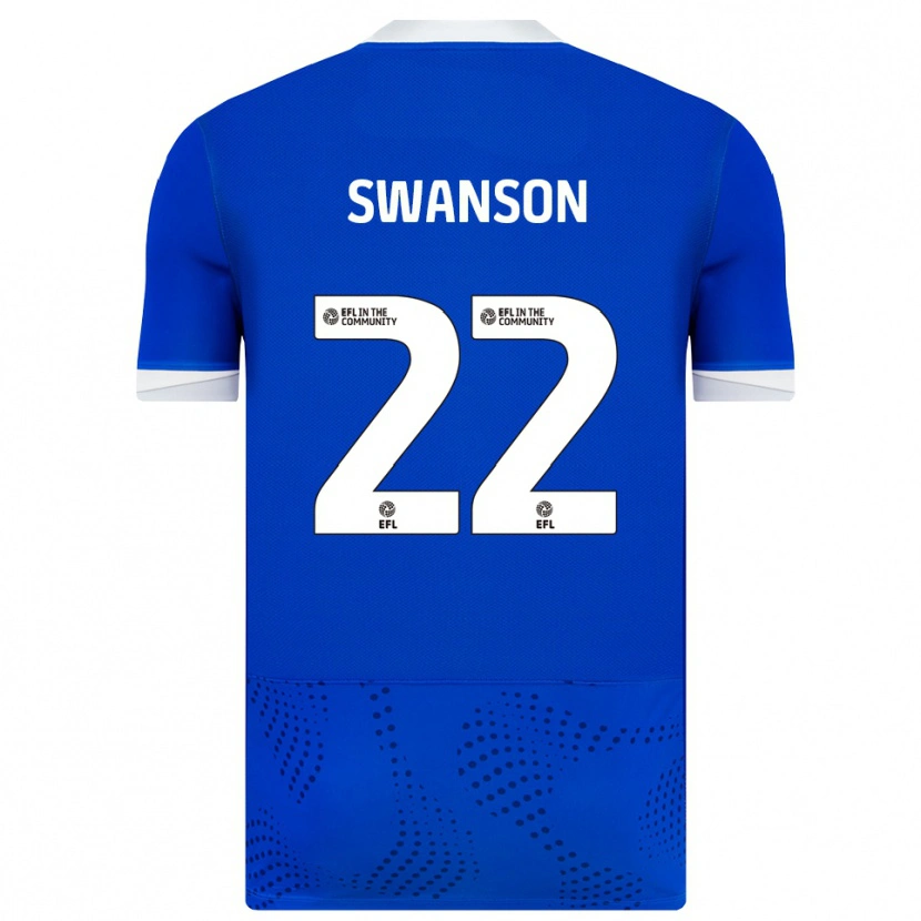 Danxen Kinder Zak Swanson #22 Blau Weiß Heimtrikot Trikot 2025/26 T-Shirt Schweiz