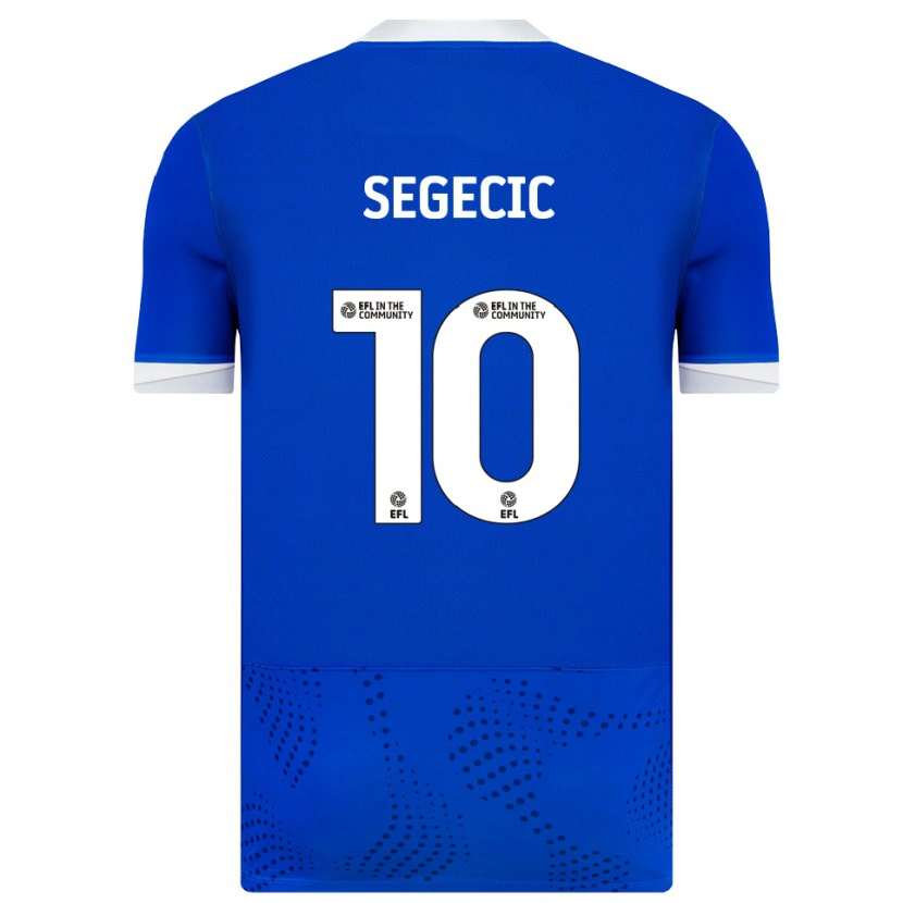 Danxen Kinder Adrian Segecic #10 Blau Weiß Heimtrikot Trikot 2025/26 T-Shirt Schweiz