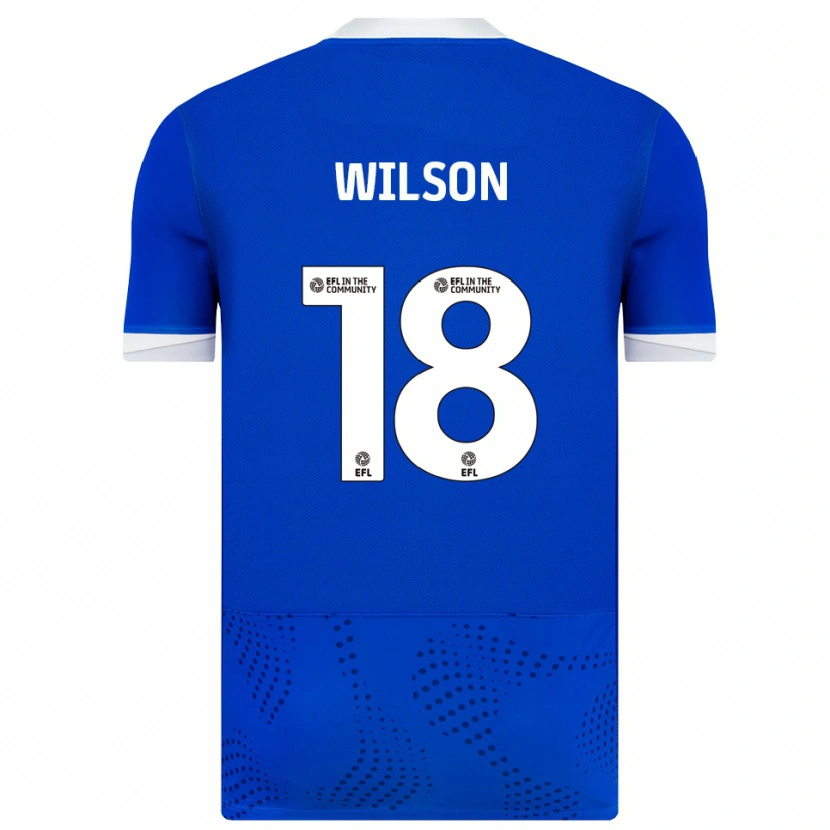 Danxen Kinder George Wilson #18 Blau Weiß Heimtrikot Trikot 2025/26 T-Shirt Schweiz