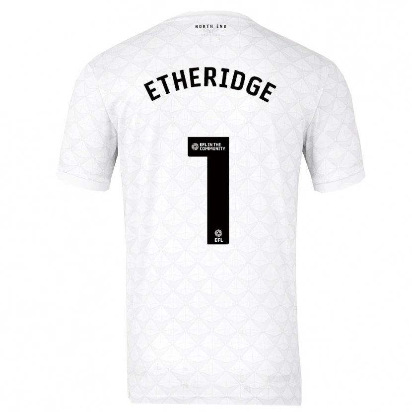 Danxen Kinder Ellie Etheridge #1 Weiß Rot Heimtrikot Trikot 2025/26 T-Shirt Schweiz