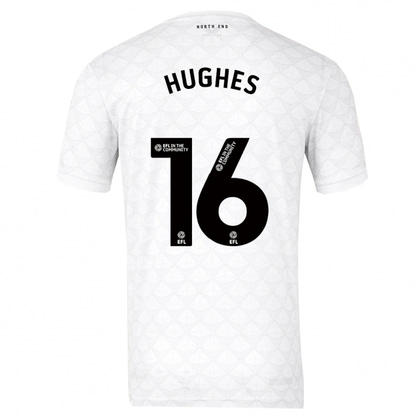 Danxen Kinder Andrew Hughes #16 Weiß Rot Heimtrikot Trikot 2025/26 T-Shirt Schweiz