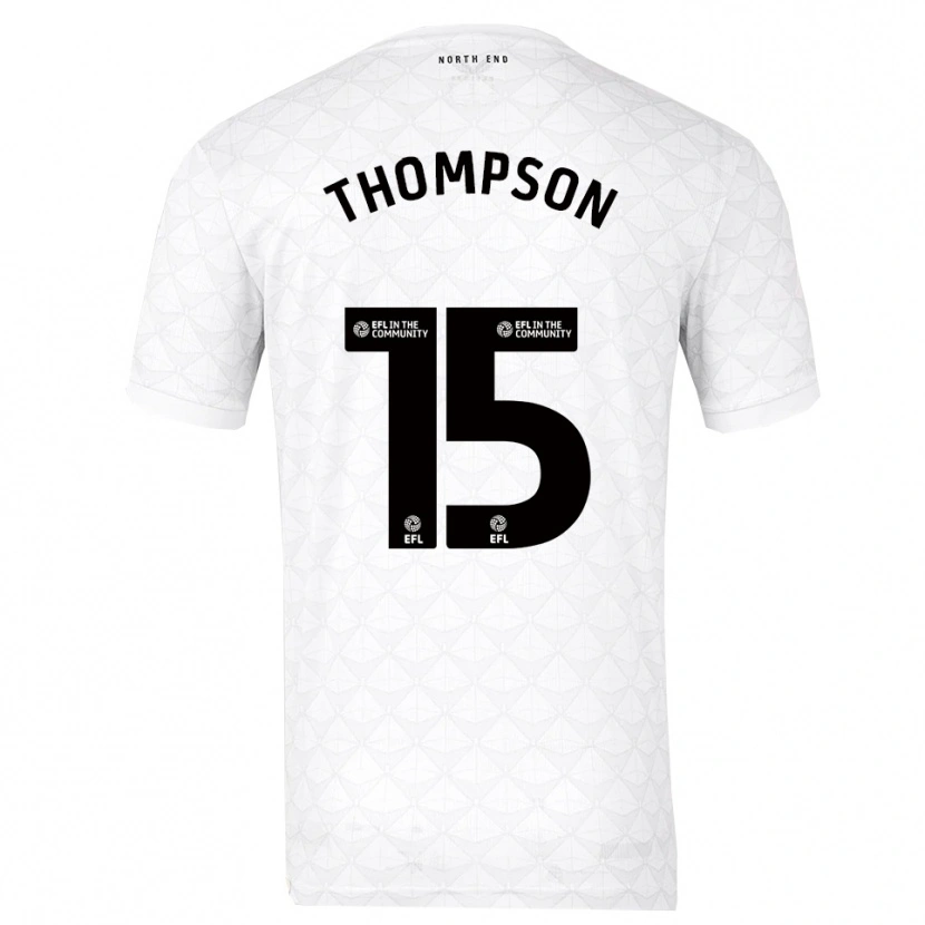 Danxen Kinder Jordan Thompson #15 Weiß Rot Heimtrikot Trikot 2025/26 T-Shirt Schweiz