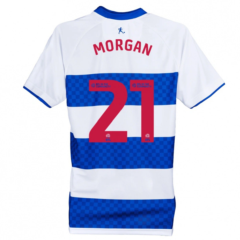 Danxen Kinder Kieran Morgan #21 Blau Weiß Heimtrikot Trikot 2025/26 T-Shirt Schweiz