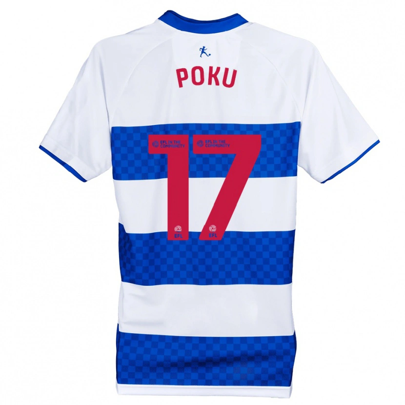 Danxen Kinder Kwame Poku #17 Blau Weiß Heimtrikot Trikot 2025/26 T-Shirt Schweiz
