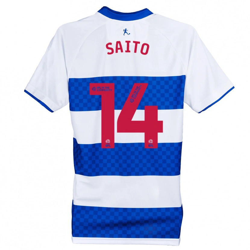 Danxen Kinder Koki Saito #14 Blau Weiß Heimtrikot Trikot 2025/26 T-Shirt Schweiz