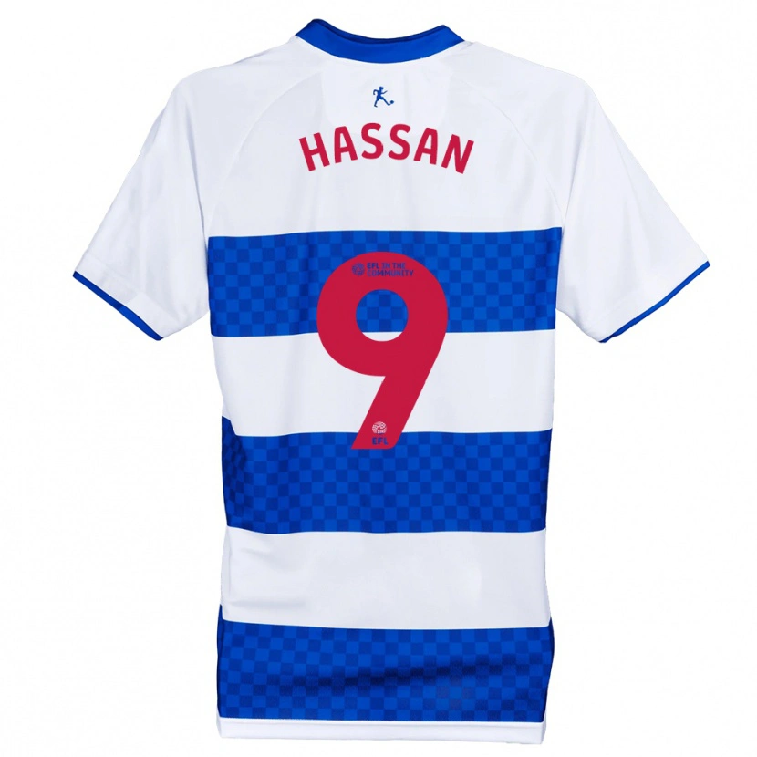 Danxen Kinder Ridwan Hassan #9 Blau Weiß Heimtrikot Trikot 2025/26 T-Shirt Schweiz