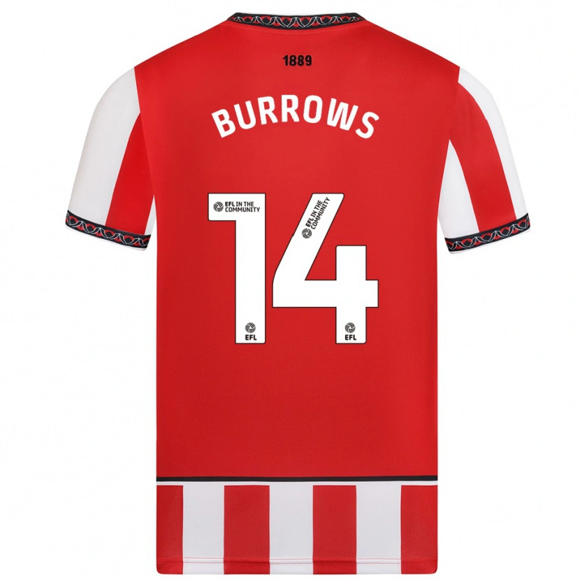 Danxen Kinder Harrison Burrows #14 Rot Weiß Heimtrikot Trikot 2025/26 T-Shirt Schweiz