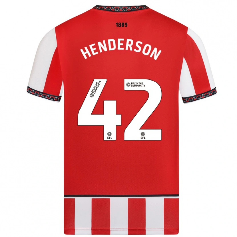 Danxen Kinder Peyton Henderson #42 Rot Weiß Heimtrikot Trikot 2025/26 T-Shirt Schweiz