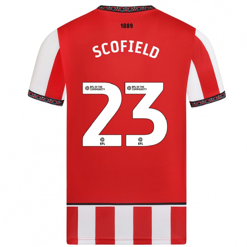 Danxen Kinder Connie Scofield #23 Rot Weiß Heimtrikot Trikot 2025/26 T-Shirt Schweiz