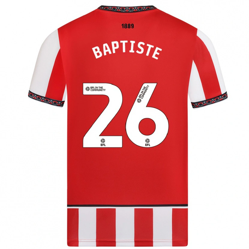 Danxen Kinder Jamal Baptiste #26 Rot Weiß Heimtrikot Trikot 2025/26 T-Shirt Schweiz