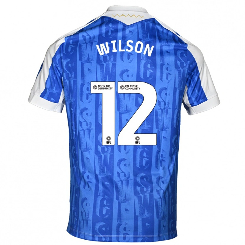 Danxen Kinder Ryan Wilson #12 Blau Weiß Heimtrikot Trikot 2025/26 T-Shirt Schweiz